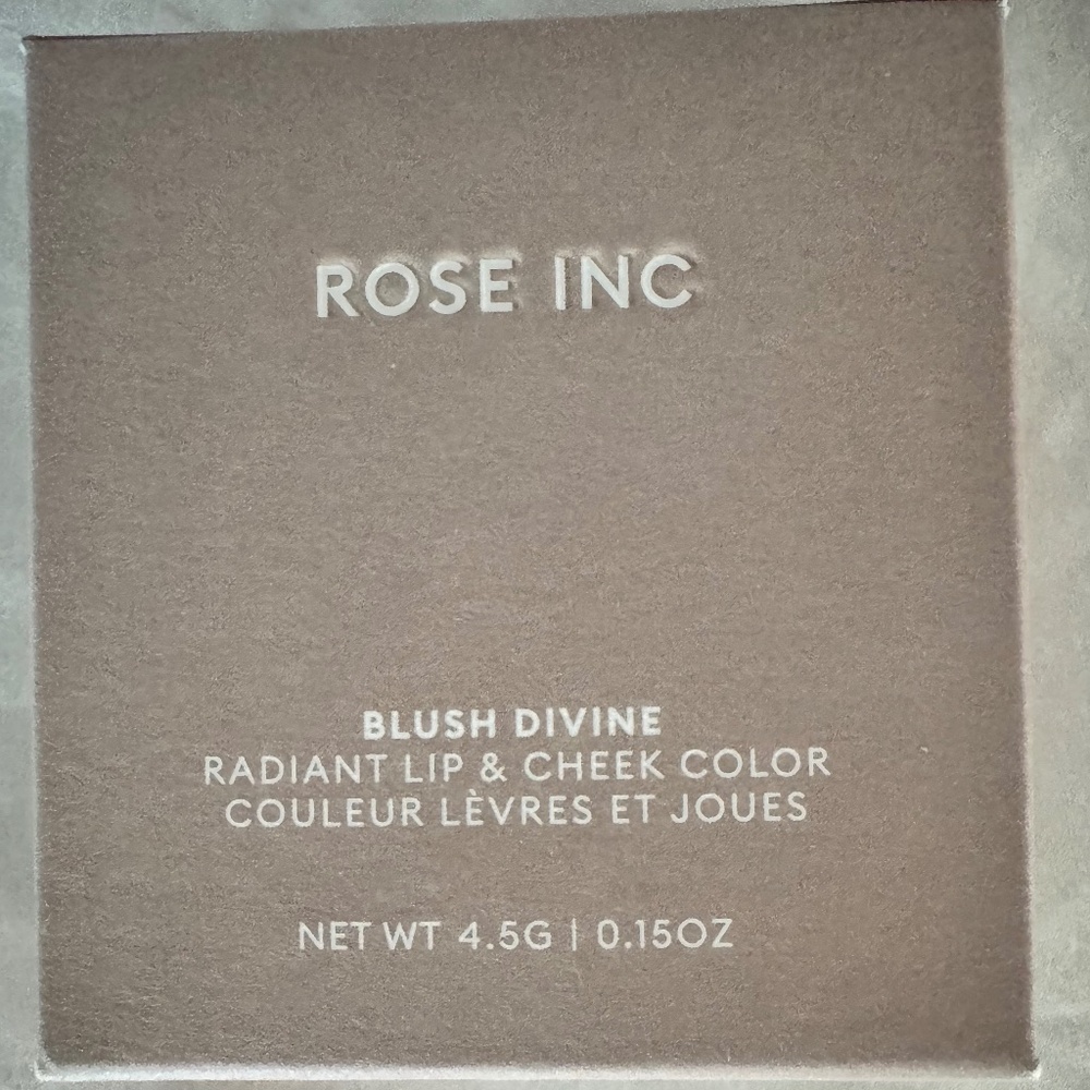 Rose Inc Blush Divine Lip And Cheek Color, NIB, Dahlia, Made In Italy, 4.5 g